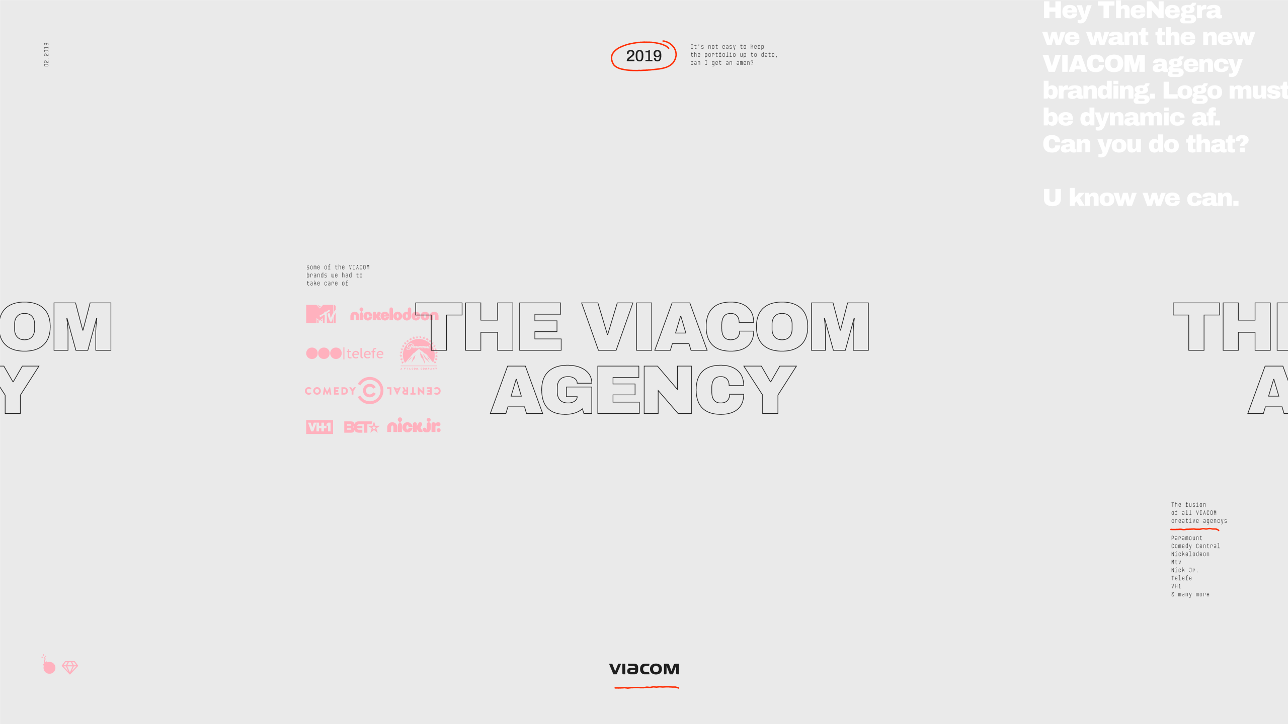 Visual content from The VIACOM agency, a case study by The Negra.