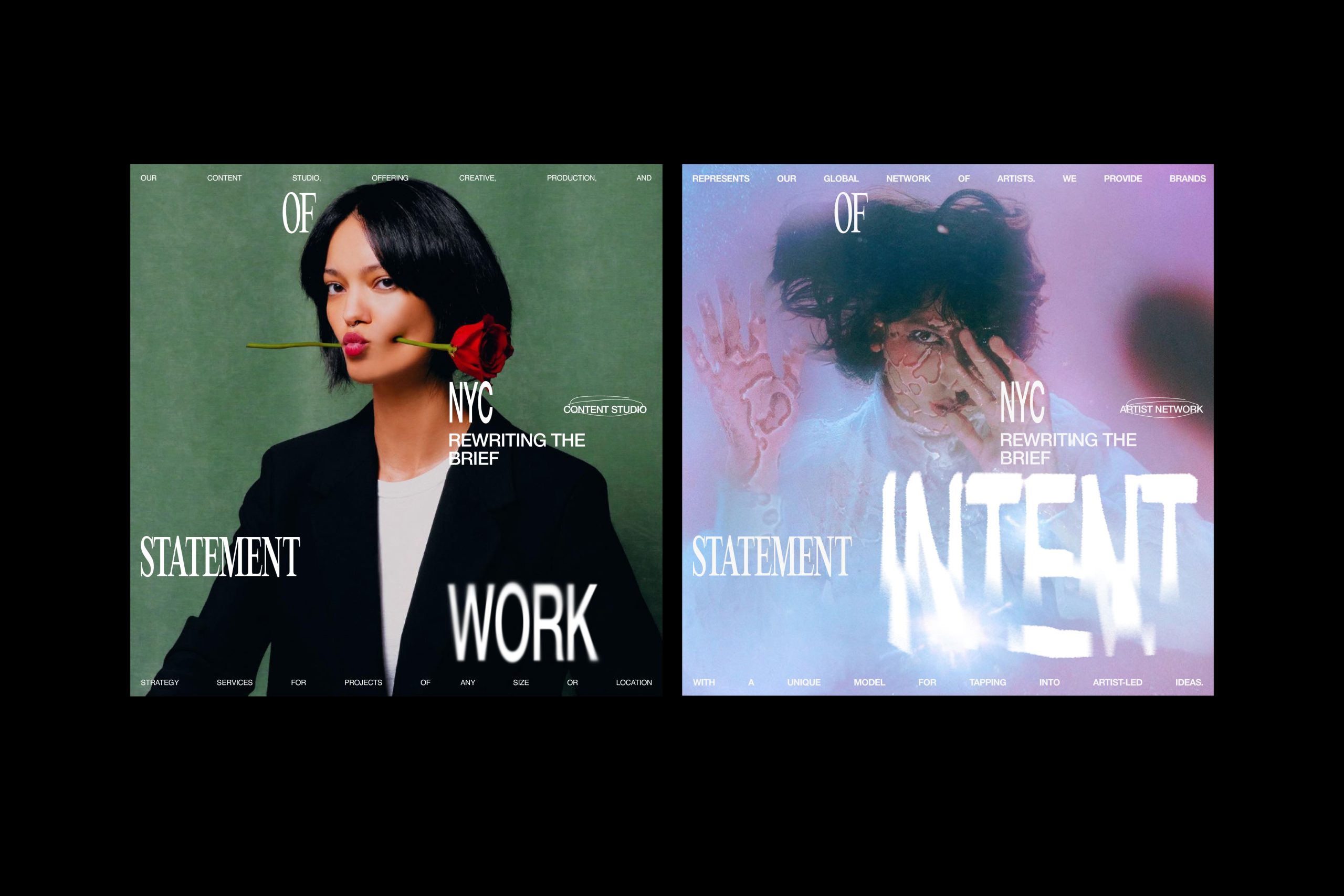 Visual content from Statement Of, a case study by The Negra.