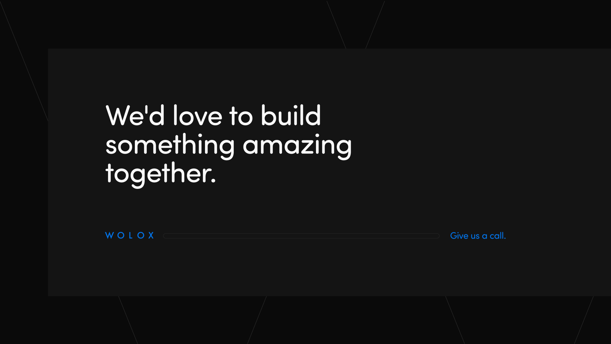 Visual content from Wolox, a case study by The Negra.