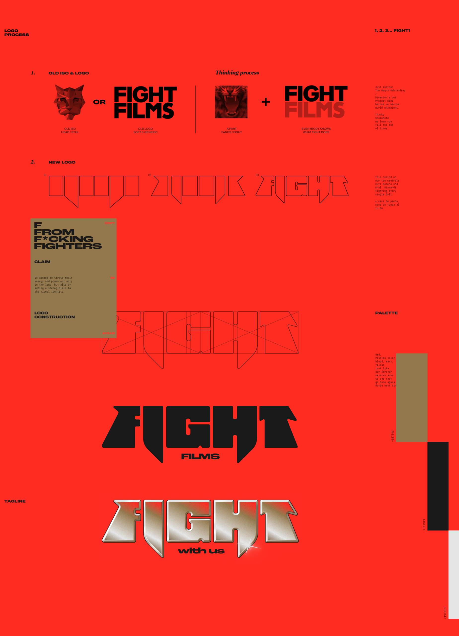 Visual content from Fight, a case study by The Negra.
