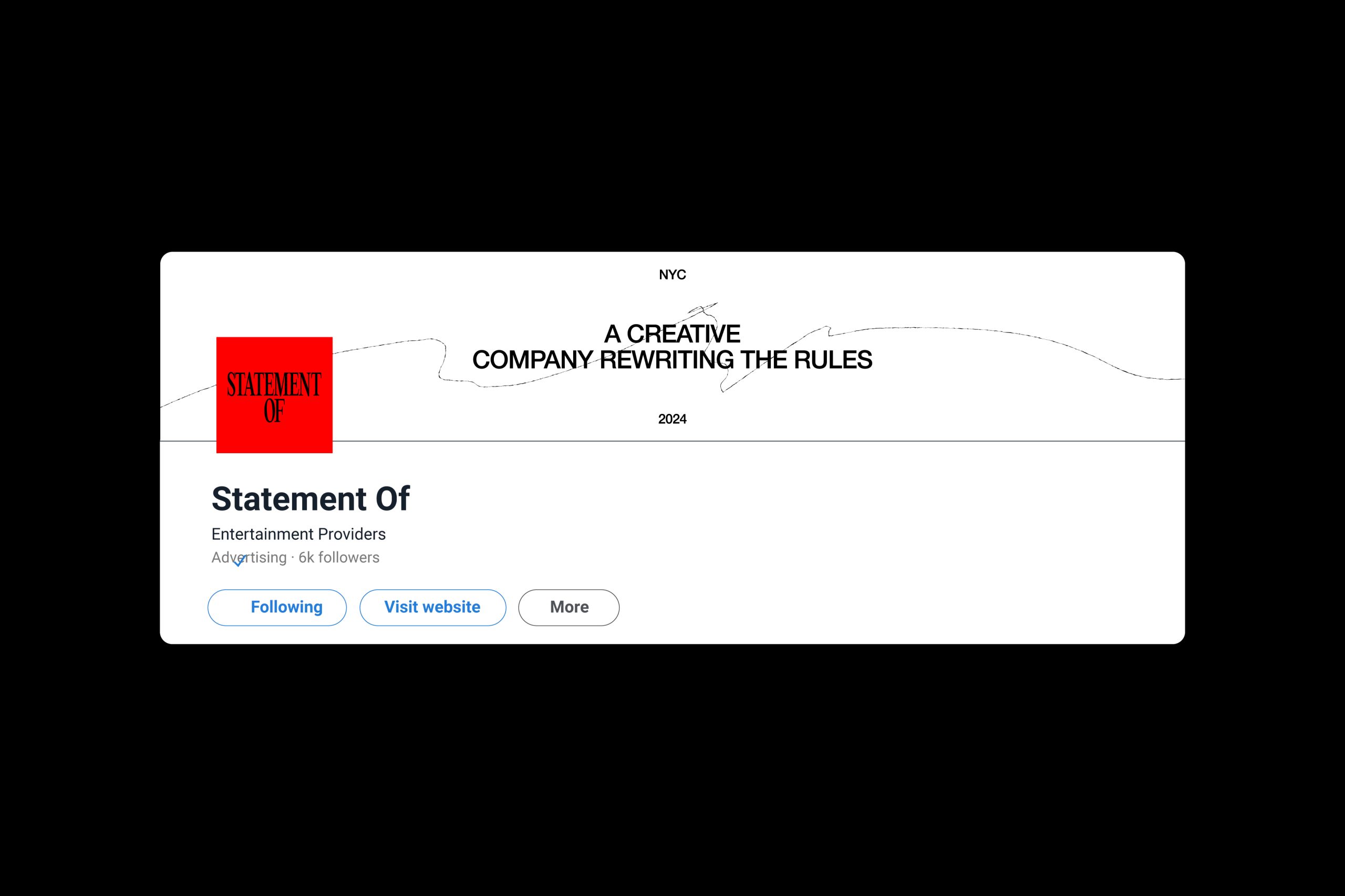 Visual content from Statement Of, a case study by The Negra.