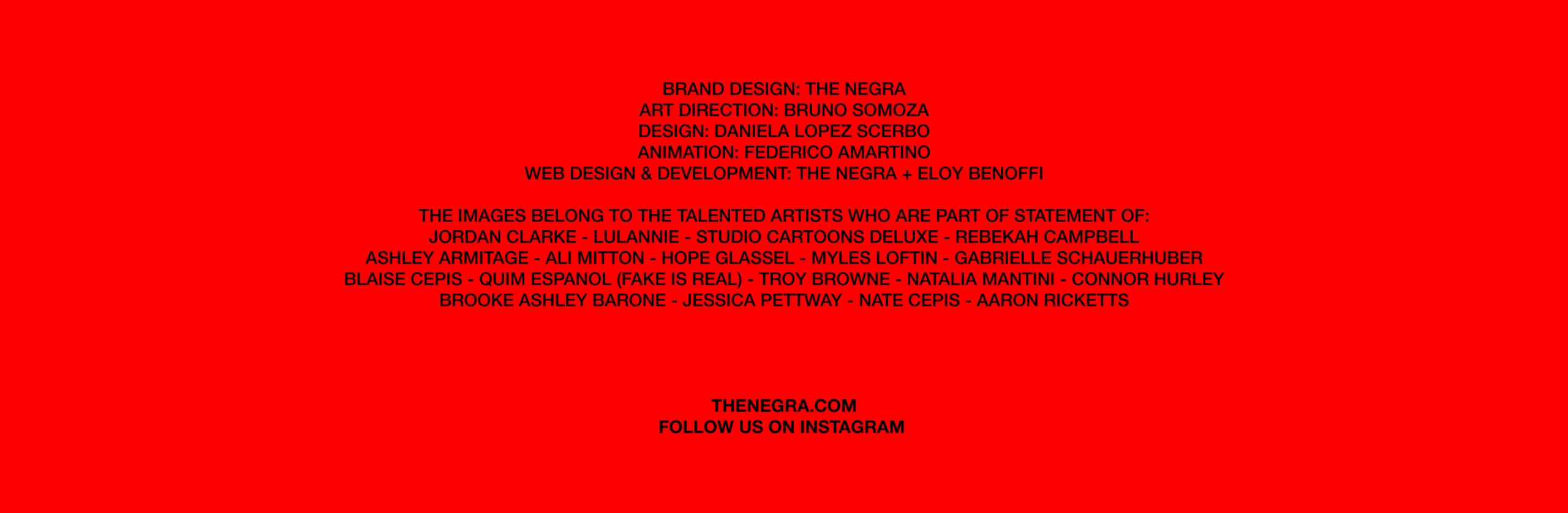 Visual content from Statement Of, a case study by The Negra.