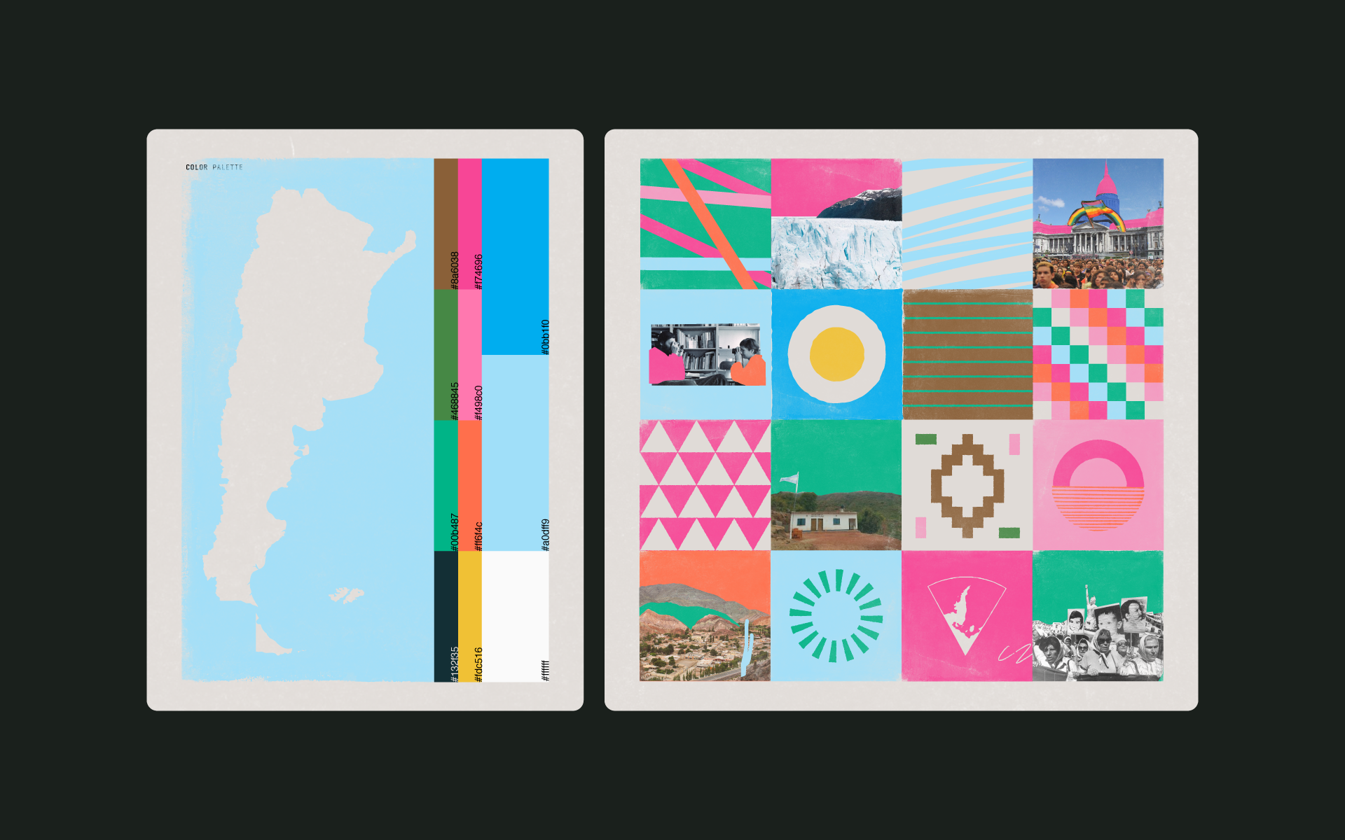 Visual content from Canal Encuentro, a case study by The Negra.