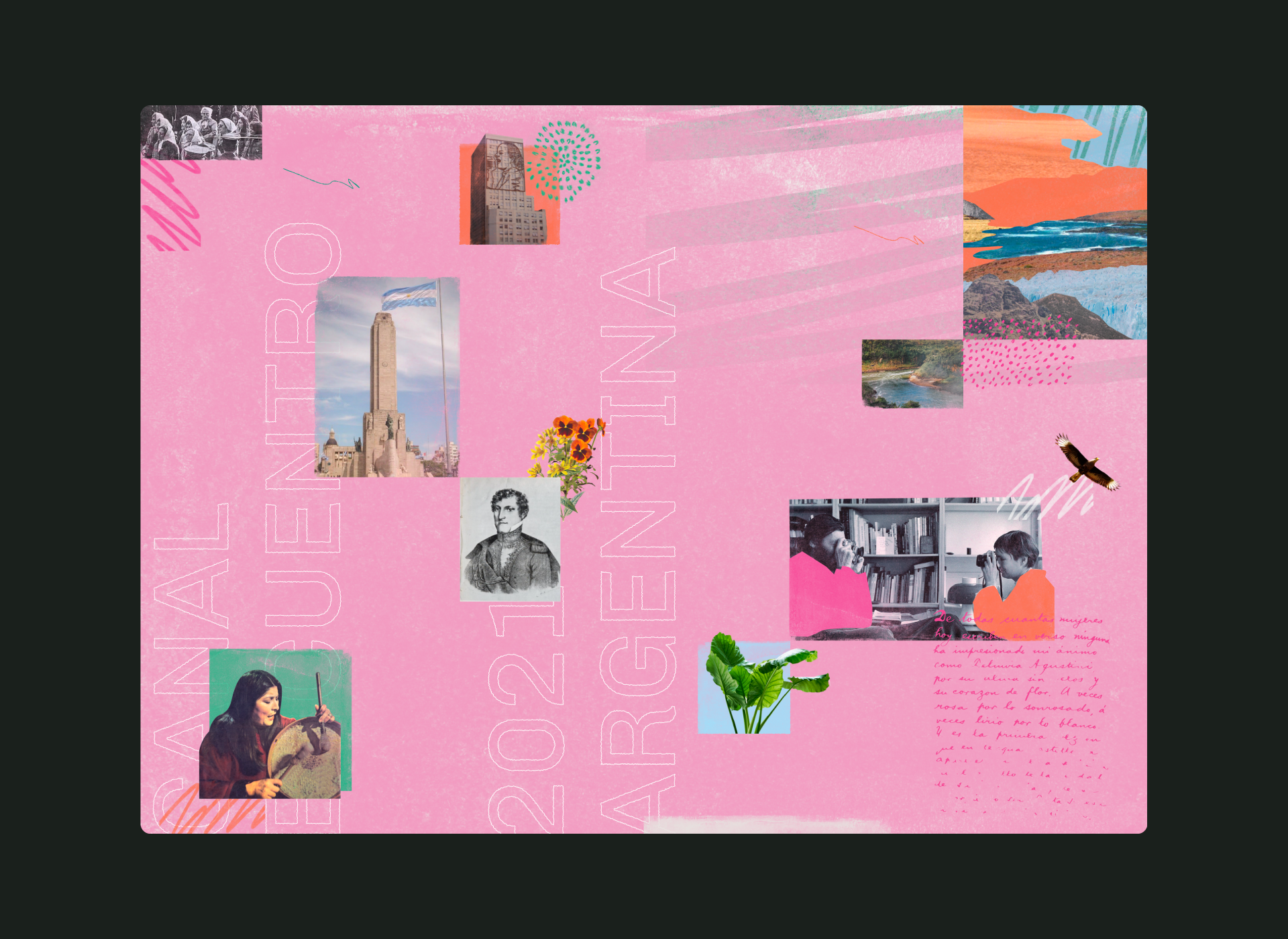 Visual content from Canal Encuentro, a case study by The Negra.