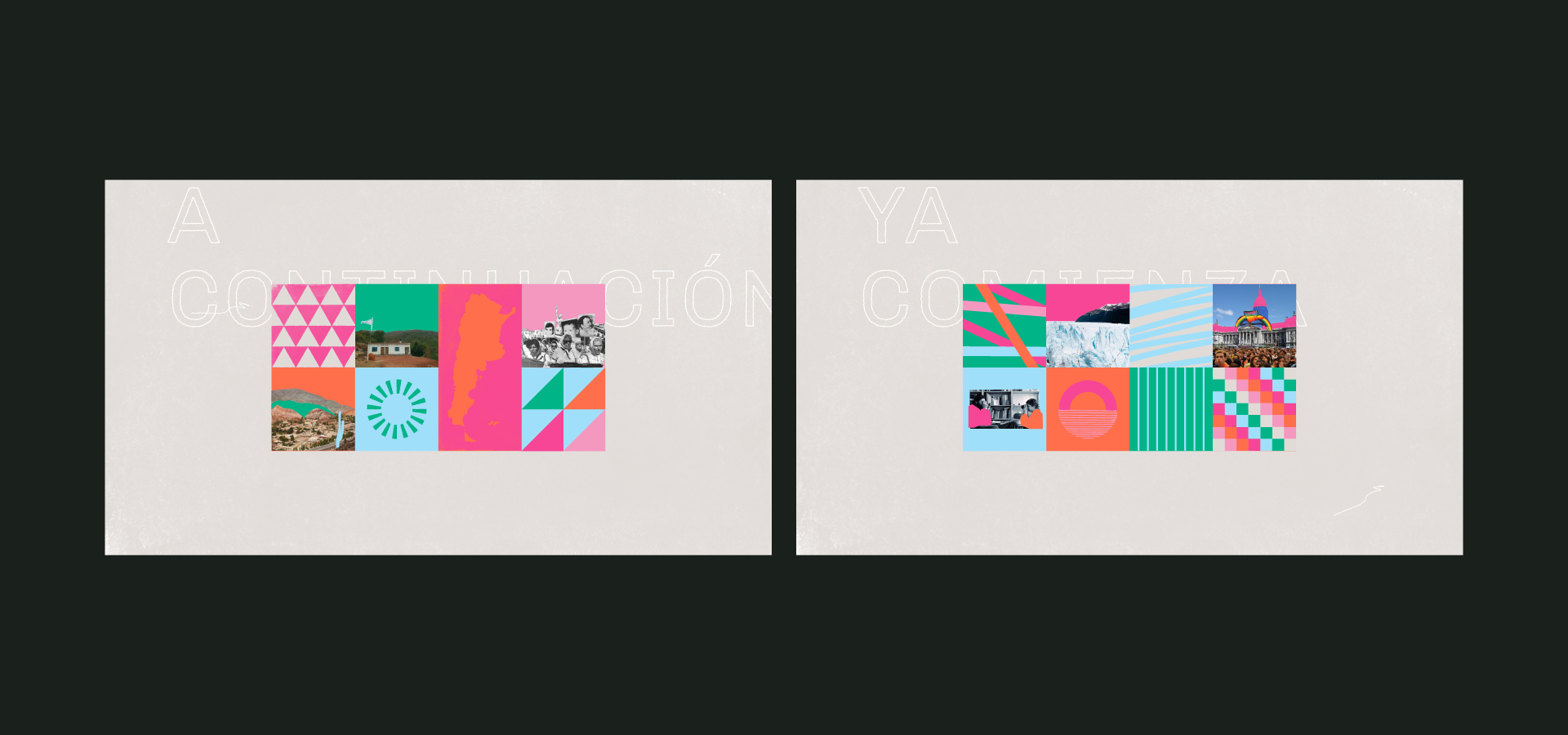 Visual content from Canal Encuentro, a case study by The Negra.