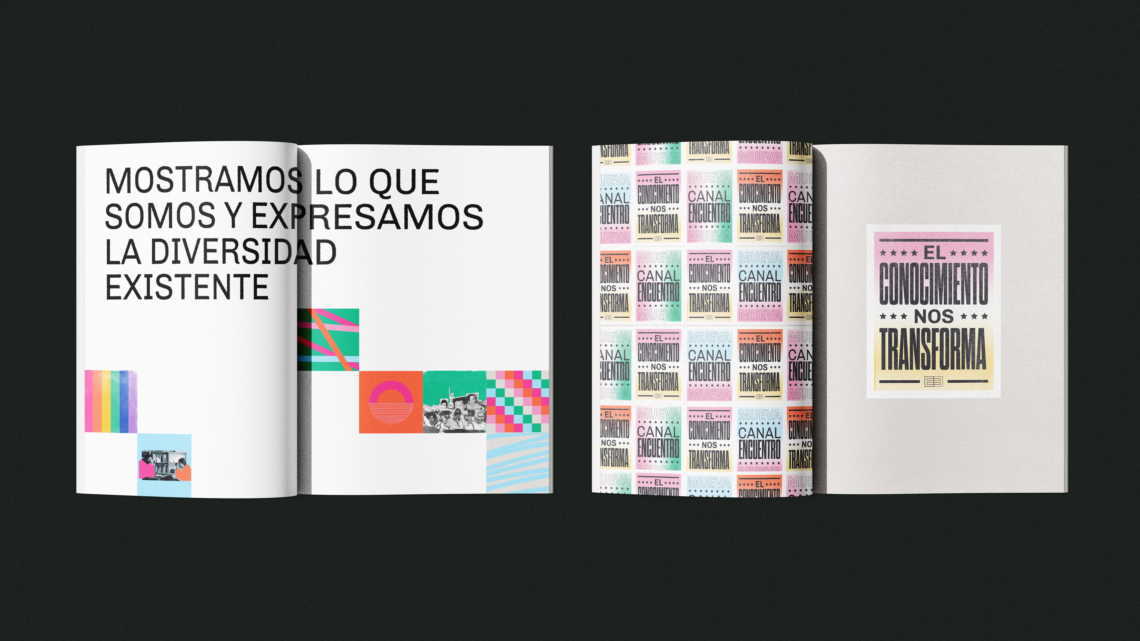 Visual content from Canal Encuentro, a case study by The Negra.
