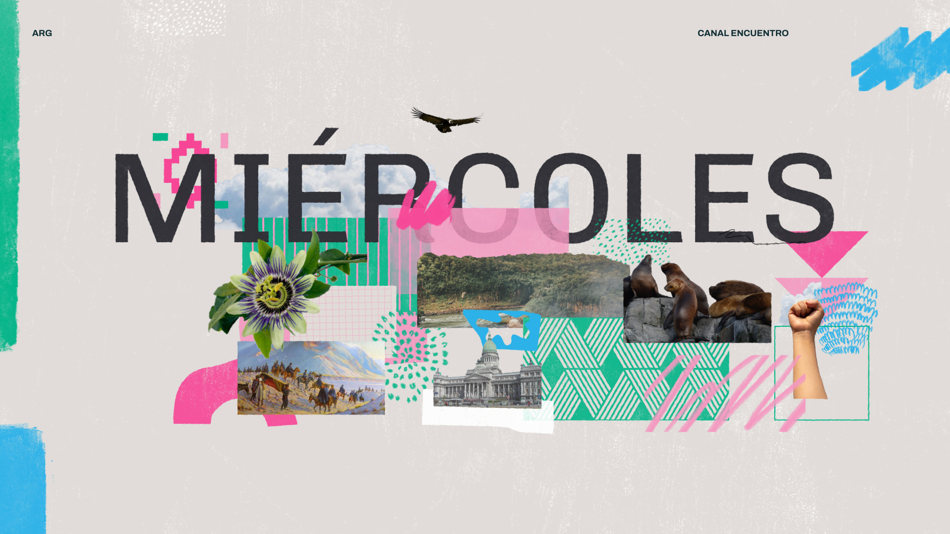 Visual content from Canal Encuentro, a case study by The Negra.