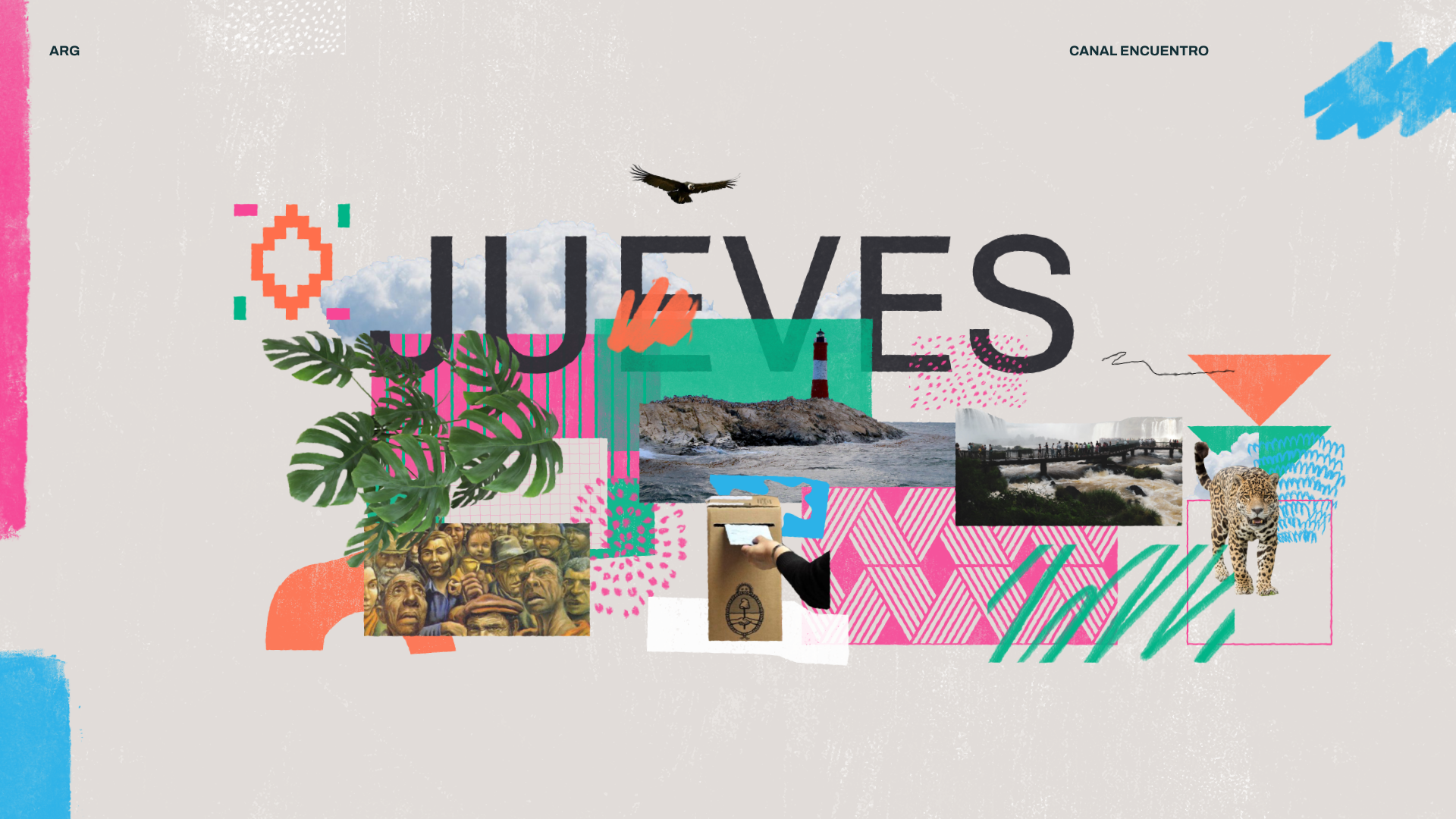 Visual content from Canal Encuentro, a case study by The Negra.
