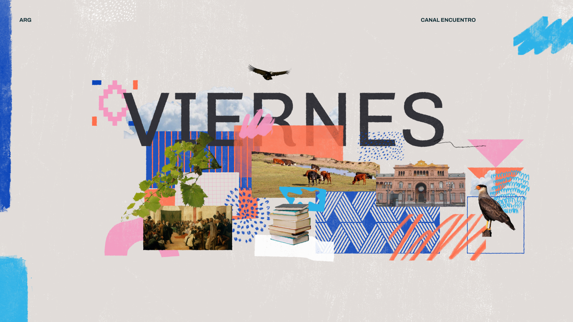 Visual content from Canal Encuentro, a case study by The Negra.